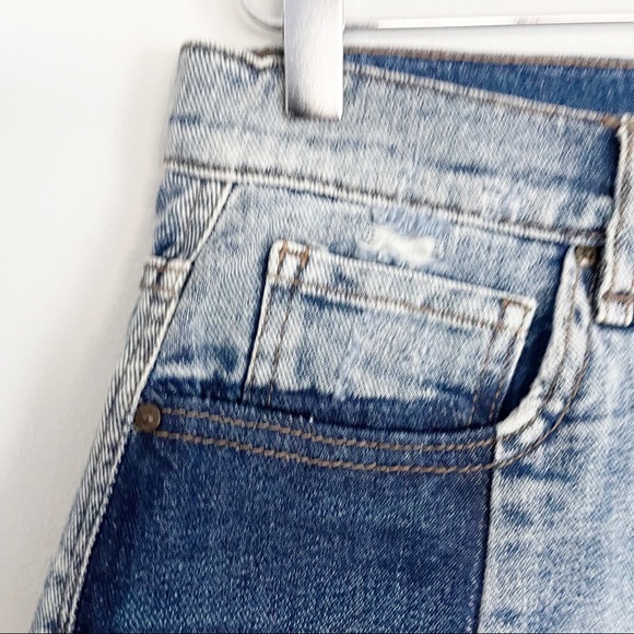 WILLIAM RAST Colorblock highrise denim shorts Sz26 - Picture 4 of 11